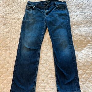 7 For All Mankind Men’s Standard Luxe Performance Jeans in Deep Blue Size 36